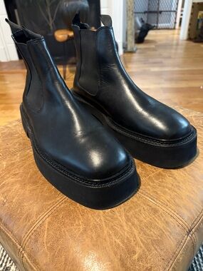 ASOS Black Platform Chelsea Boots